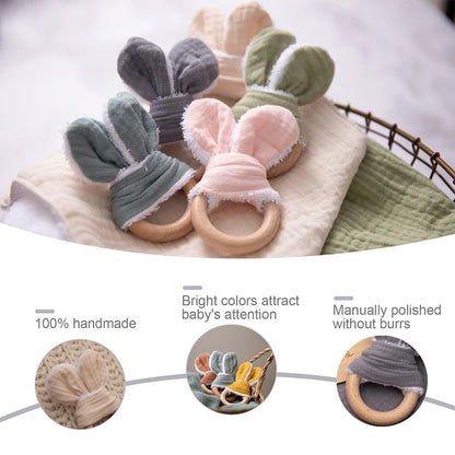 Discover our unisex wooden baby rattle teether, designed in a cute mouse shape with food-grade, non-toxic wooden material. Perfect for ages 0-24 months, this rattle helps relieve teething pain safely. Easy to clean with a damp towel