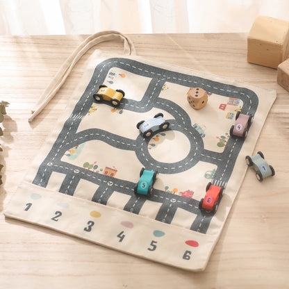 Montessori Traffic Toy Road Map designed for imaginative play and learning at BubeBaby