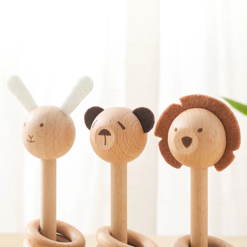 Explore our natural wood geometric rattle from Bubebaby BabyLove, designed for babies aged 0-36 months. CE-certified and crafted from high-quality wood, this unisex rattle features a variety of geometric shapes. Perfect for early sensory development and safe for all little ones