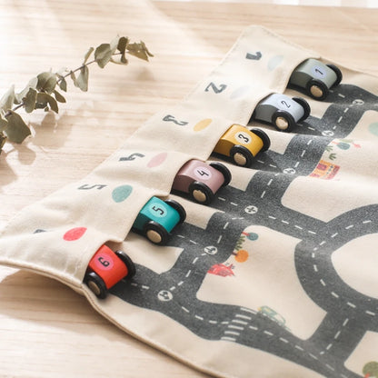 Montessori Traffic Toy Road Map designed for imaginative play and learning at BubeBaby