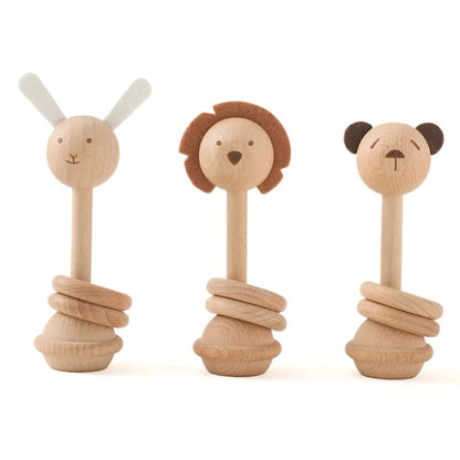 Explore our natural wood geometric rattle from Bubebaby BabyLove, designed for babies aged 0-36 months. CE-certified and crafted from high-quality wood, this unisex rattle features a variety of geometric shapes. Perfect for early sensory development and safe for all little ones