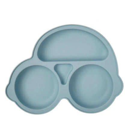 the BabyLove Silicone Dining Plate with Suctions at BubeBaby. Designed for babies and toddlers (0-6Y), this cartoon-themed plate is made from BPA-free, latex-free, and phthalate-free silicone. Perfect for mealtimes, it features a strong suction base to keep the plate in place. Ideal for a safe and mess-free dining experience