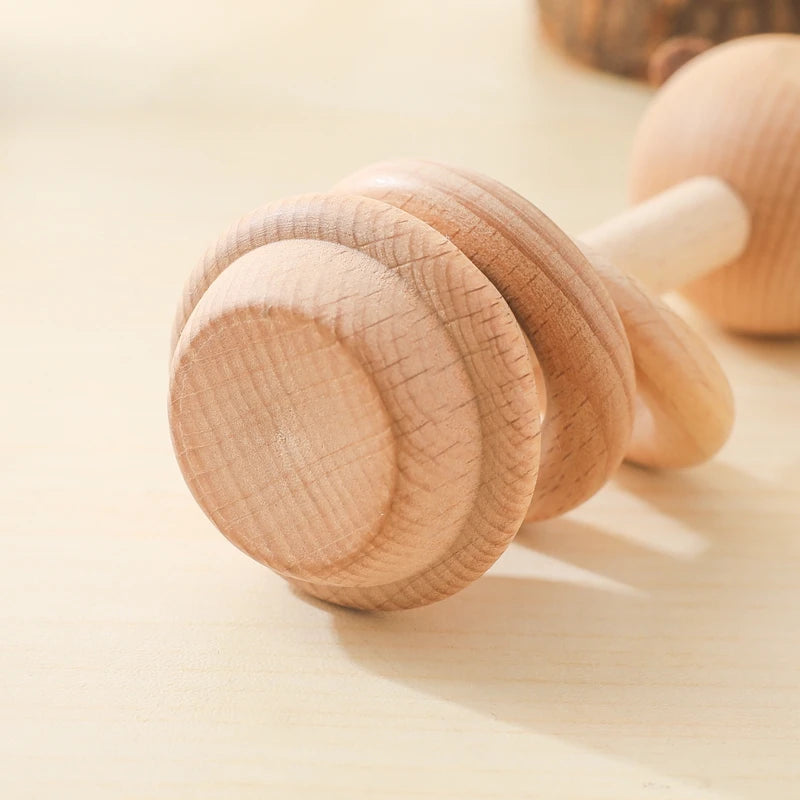 Explore our natural wood geometric rattle from Bubebaby BabyLove, designed for babies aged 0-36 months. CE-certified and crafted from high-quality wood, this unisex rattle features a variety of geometric shapes. Perfect for early sensory development and safe for all little ones