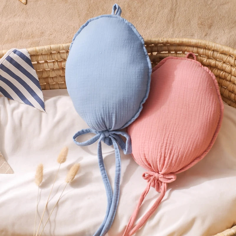 Add a touch of charm to your nursery with our Wall Hung Decorative Balloon Pillow. Perfect for all ages, this unisex pillow adds a whimsical touch to any room. Ideal for newborns, toddlers, and young children, it's a delightful and versatile décor piece for your baby’s space only at BubeBaby