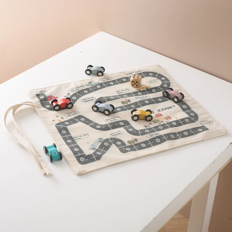 Montessori Traffic Toy Road Map designed for imaginative play and learning at BubeBaby