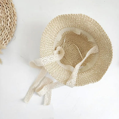 BabyLove Straw Bow Hat