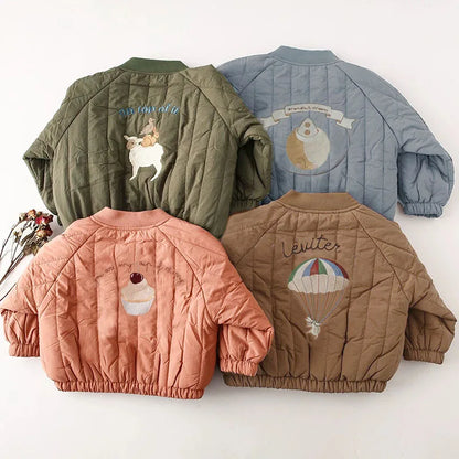 Keep your little one warm with the BabyLove Padded Jacket from BubeBaby. This winter jacket is unisex and features a cozy cotton and fleece blend with a fun animal pattern. Available in sizes for ages 7 months to 6 years, it fits true to size with a regular length and added padding for extra warmth. Perfect for stylish and practical comfort and protection during the colder months