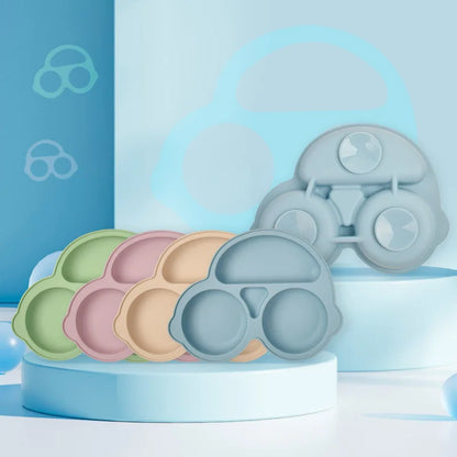 the BabyLove Silicone Dining Plate with Suctions at BubeBaby. Designed for babies and toddlers (0-6Y), this cartoon-themed plate is made from BPA-free, latex-free, and phthalate-free silicone. Perfect for mealtimes, it features a strong suction base to keep the plate in place. Ideal for a safe and mess-free dining experience