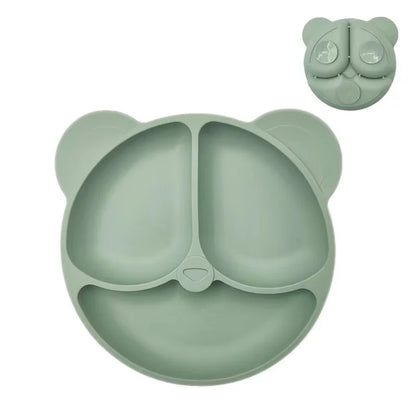 the BabyLove Silicone Dining Plate with Suctions at BubeBaby. Designed for babies and toddlers (0-6Y), this cartoon-themed plate is made from BPA-free, latex-free, and phthalate-free silicone. Perfect for mealtimes, it features a strong suction base to keep the plate in place. Ideal for a safe and mess-free dining experience