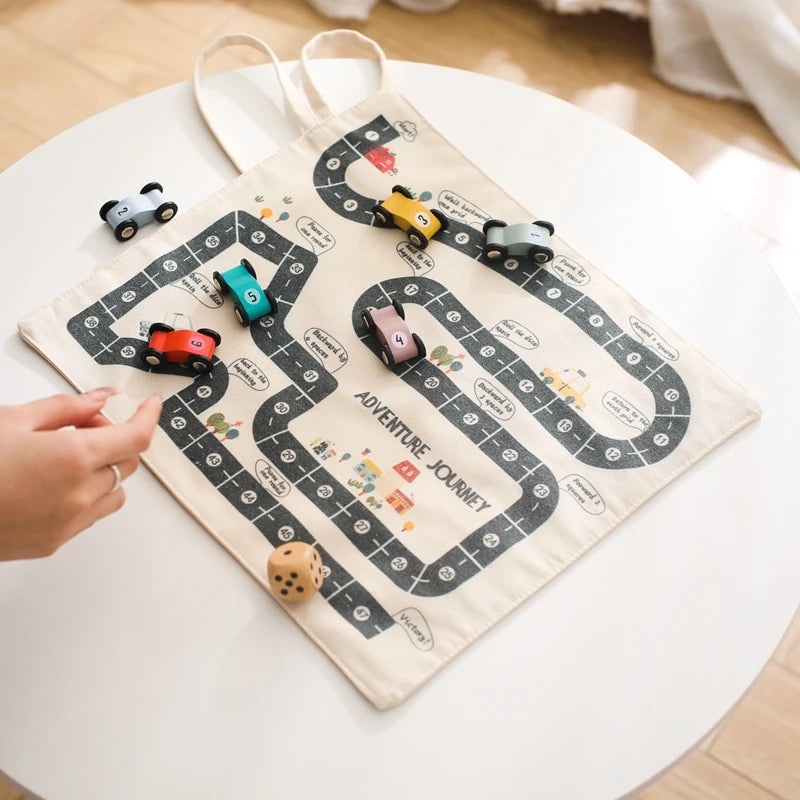 Montessori Traffic Toy Road Map designed for imaginative play and learning at BubeBaby