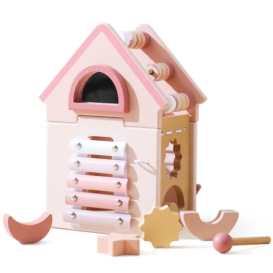 Explore our BabyLove Europe-certified (CE) Montessori Wooden Toys for children aged 3-6 years at Bubebaby. This multifunctional, five-in-one educational toy is designed to enhance hand-eye coordination, fine motor skills, logical thinking, and spatial imagination. Available for both direct sales and wholesale.