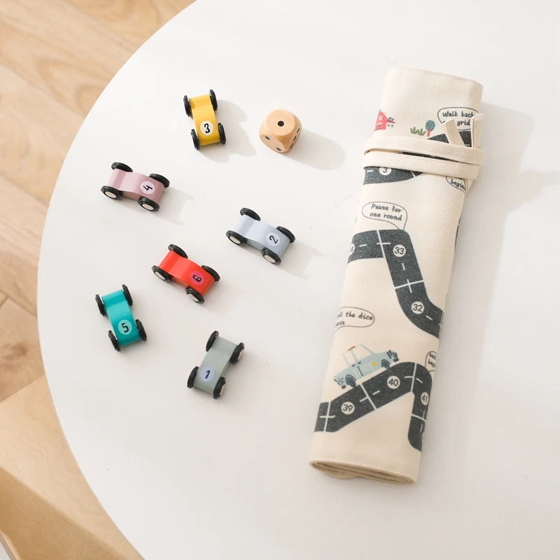 Montessori Traffic Toy Road Map designed for imaginative play and learning at BubeBaby