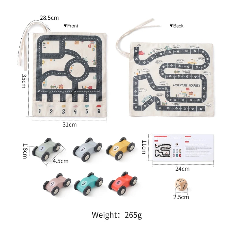 Montessori Traffic Toy Road Map designed for imaginative play and learning at BubeBaby